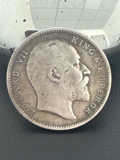 ❤️【币观天下】❤️ 第339期钱币拍卖- 2026.1.16周五晚上6点半场-长期征集拍品 - 印度1906年爱德华七世卢比银币