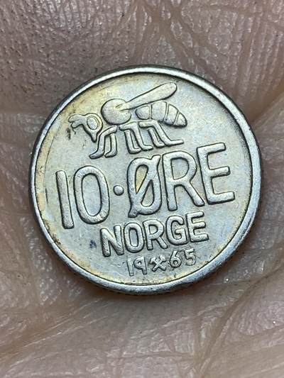 2026年第七场(总第一百七十六场）外国好品散币场(免佣金) - 挪威🇳🇴1965年10欧尔(奥拉夫五世第二版)
