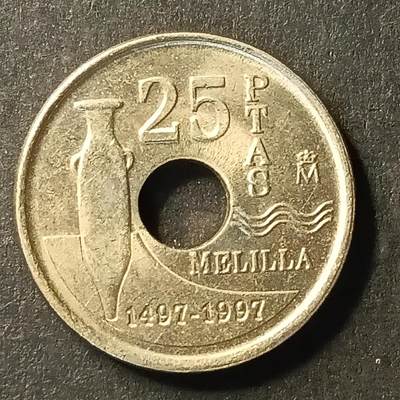 逸泉钱币2026A世界散币纸币纪念币专场A第一场 - 106 西班牙25比赛塔