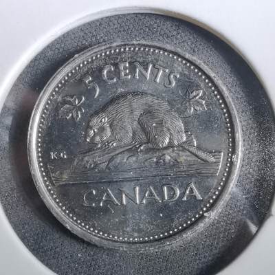 沼泽如烟--第960场 - 加拿大2002年五分纪念币