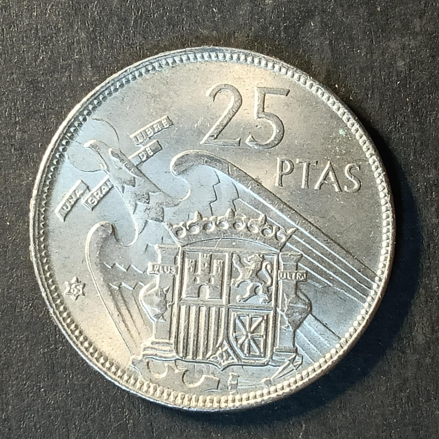 逸泉钱币2026A世界散币纸币纪念币专场A第一场 284西班牙25比塞塔