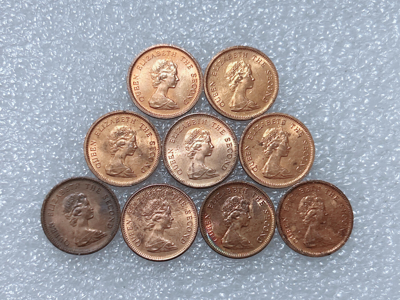 第一海外回流一元起拍收藏 散集专场  第292期 英属泽西岛1/2便士硬币 9枚