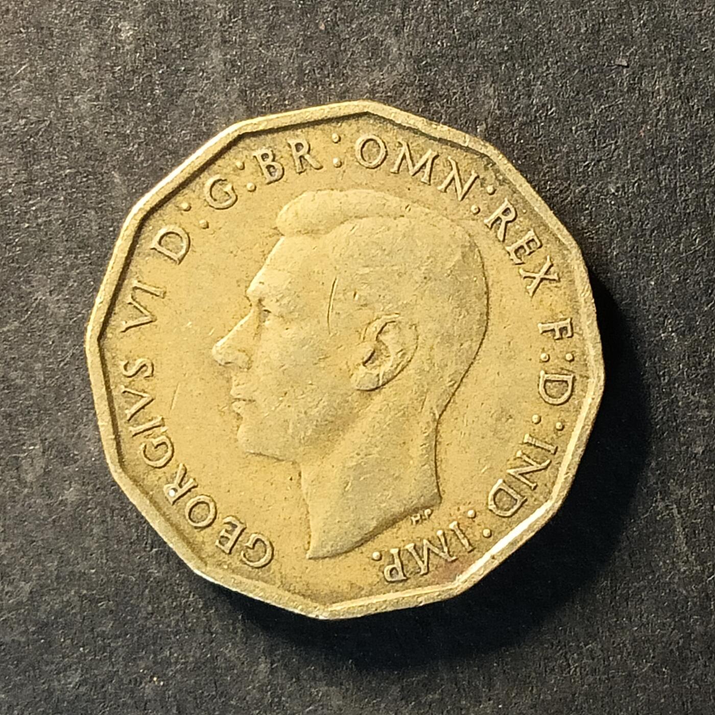 逸泉钱币2026A世界散币纸币纪念币专场A第一场 209英国3便士乔治六世铜币