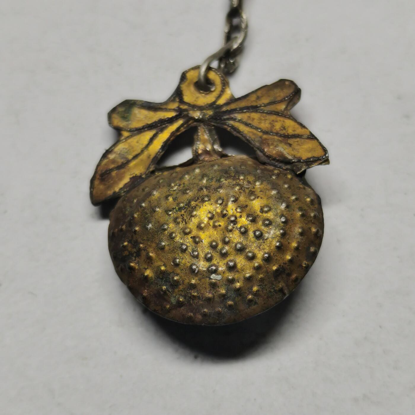 杂件专场94期 清代老银鎏金百子链