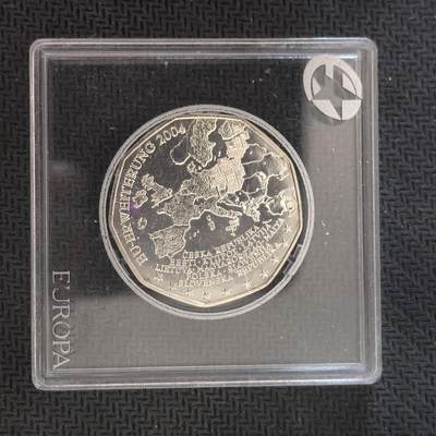 道一币馆币章第一百六十三场 - 欧洲之星  奥地利2004年欧盟东扩5欧元银币 10g 800s