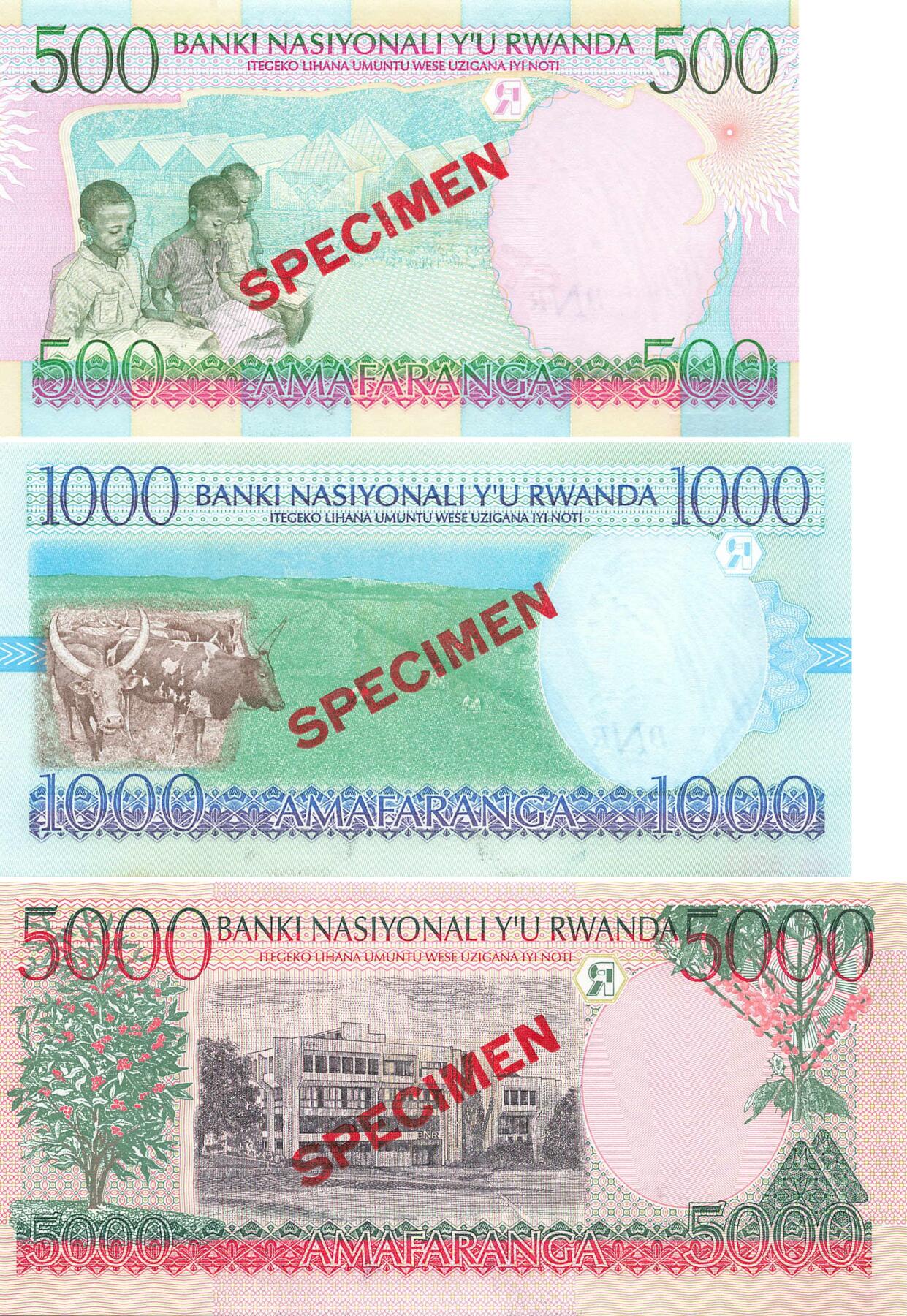 小福收藏拍卖第199期 裸钞场 本期有多张豹子号靓号 瑞士1000法郎 经典提香 毛里求斯首发年大全套 白俄罗斯5000000卢布 苏里南10000盾  爱沙尼亚  苏丹 西班牙 保加利亚 古巴等多国精美纸币 卢旺达 1998年 500 1000 5000法郎 样钞 1组3张 unc