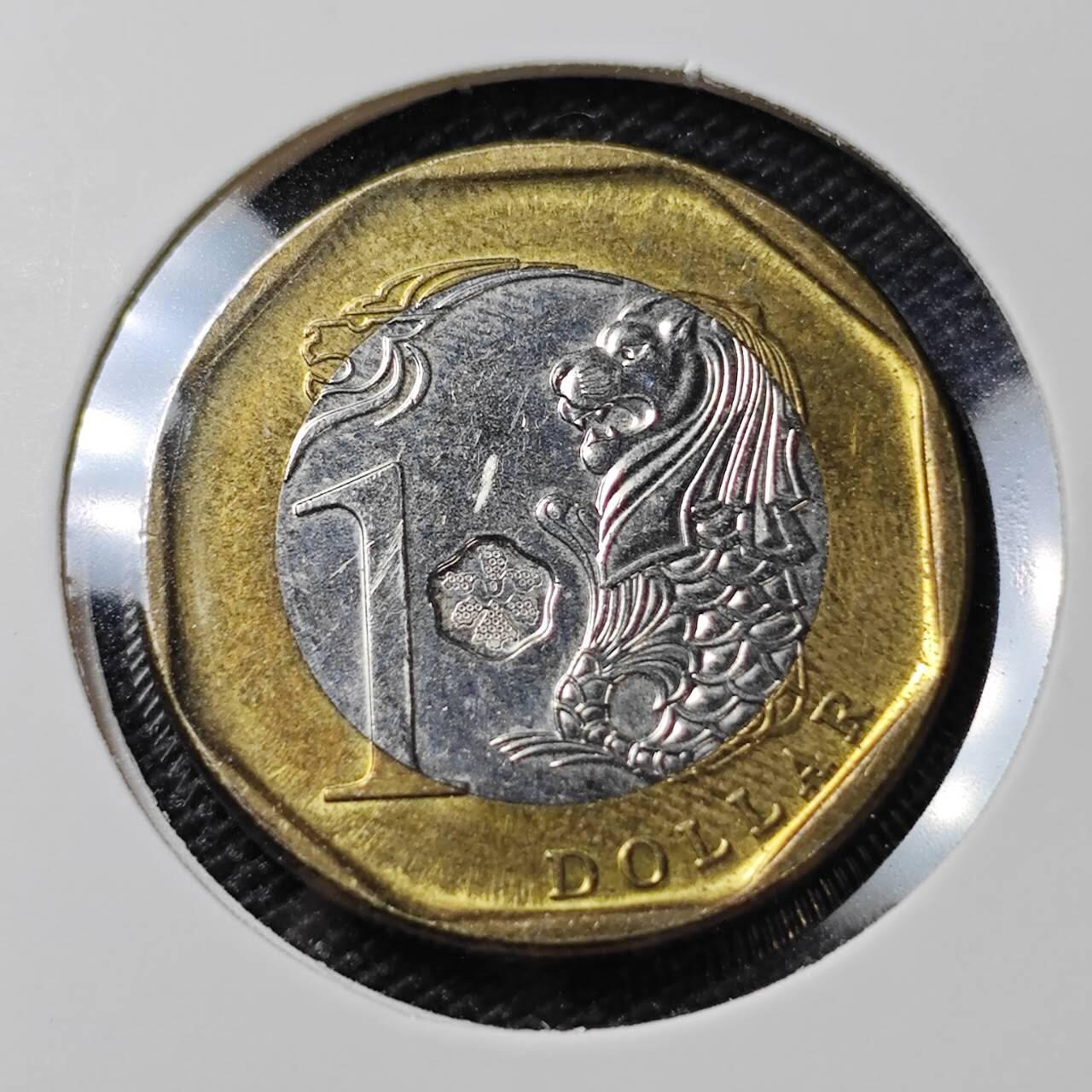 KK钱币收藏小铺 第380期  2月预留时间 周末发货  新加坡1元