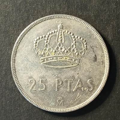 逸泉钱币2026A世界散币纸币纪念币专场A第一场 - 288 西班牙25比赛塔皇冠