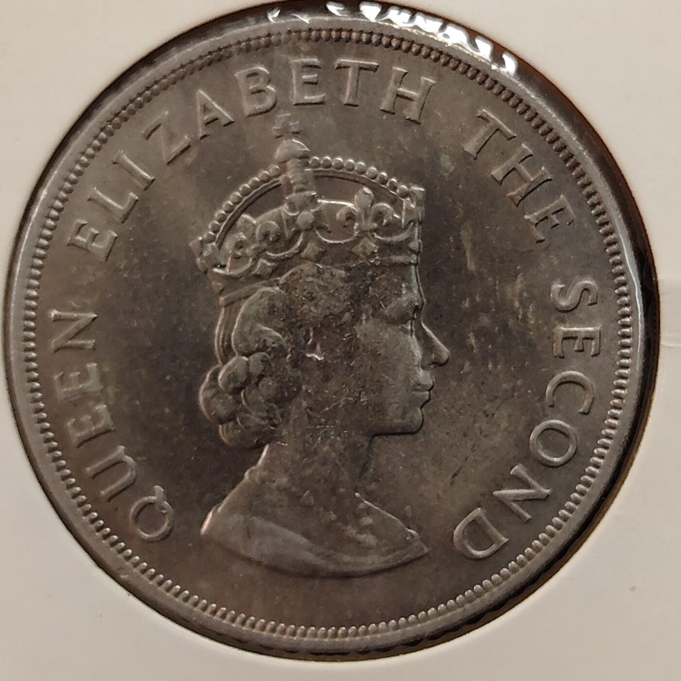 布加迪🐬～世界钱币(上海)🌾第 269 期 /  各国套币和散币 泽西岛 1966年 5先令 原光好品