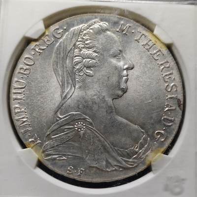 【全场包邮】纯粹捡漏拍495场-持续更新中 - 奥地利奥匈帝国后铸特蕾莎大奶妈大银币【41毫米28.28克，纯银价约523元（按20元银价折算）】