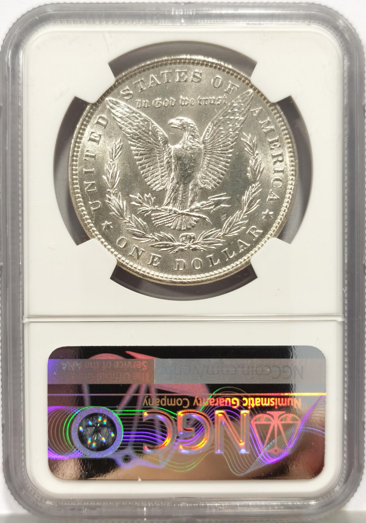 博洋堂世界钱币拍卖第157期（全场包邮） NGC MS63 美国1898年摩根1美圆 转光强烈