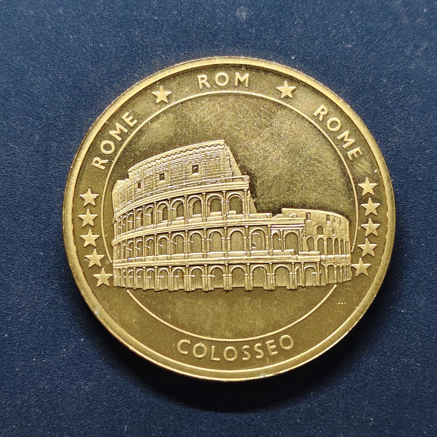 【全场包邮】纯粹捡漏拍494场 【纪念章】欧洲欧盟国家系列意大利古罗马斗兽场纪念章