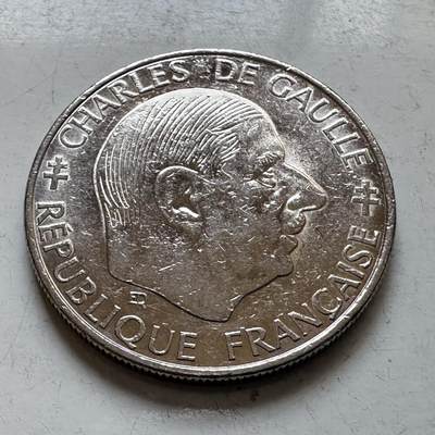 🌹外币初藏🌹🐯2026年第7场  每周二四六晚8️⃣点 接代拍 - 意大利1988年一法郎纪念币 戴高乐