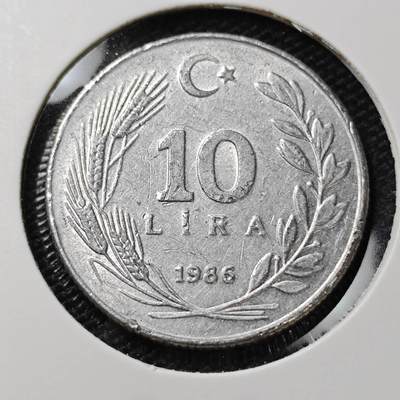 KK钱币收藏小铺 第380期  2月预留时间 周末发货 -  土耳其10里拉