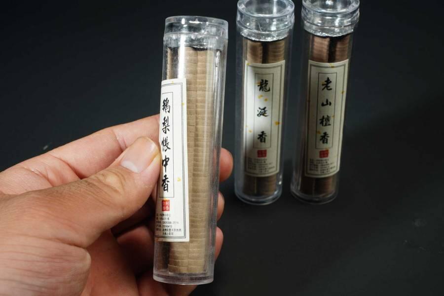 上海都达杂项专场一（全场包邮） 天然鹅梨帐中香、老山檀香、龙涎香、盘香片3罐