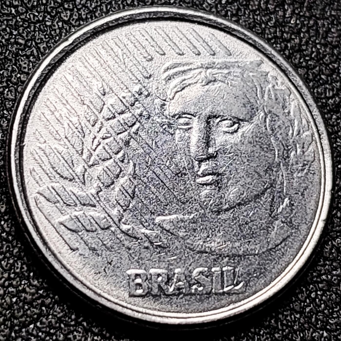 泉币菌-第169场- 精品福利场 自由女神 巴西1994年 5分不锈钢币 21.0毫米 3.3克