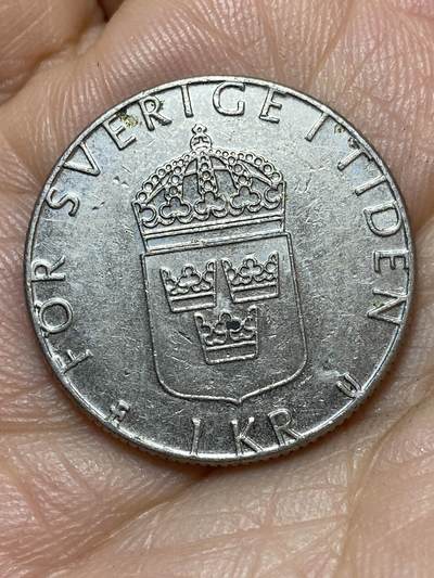 2026年第七场(总第一百七十六场）外国好品散币场(免佣金) - 瑞典🇸🇪1981年1克朗(卡尔十六世古斯塔夫第一版关门年，U标)