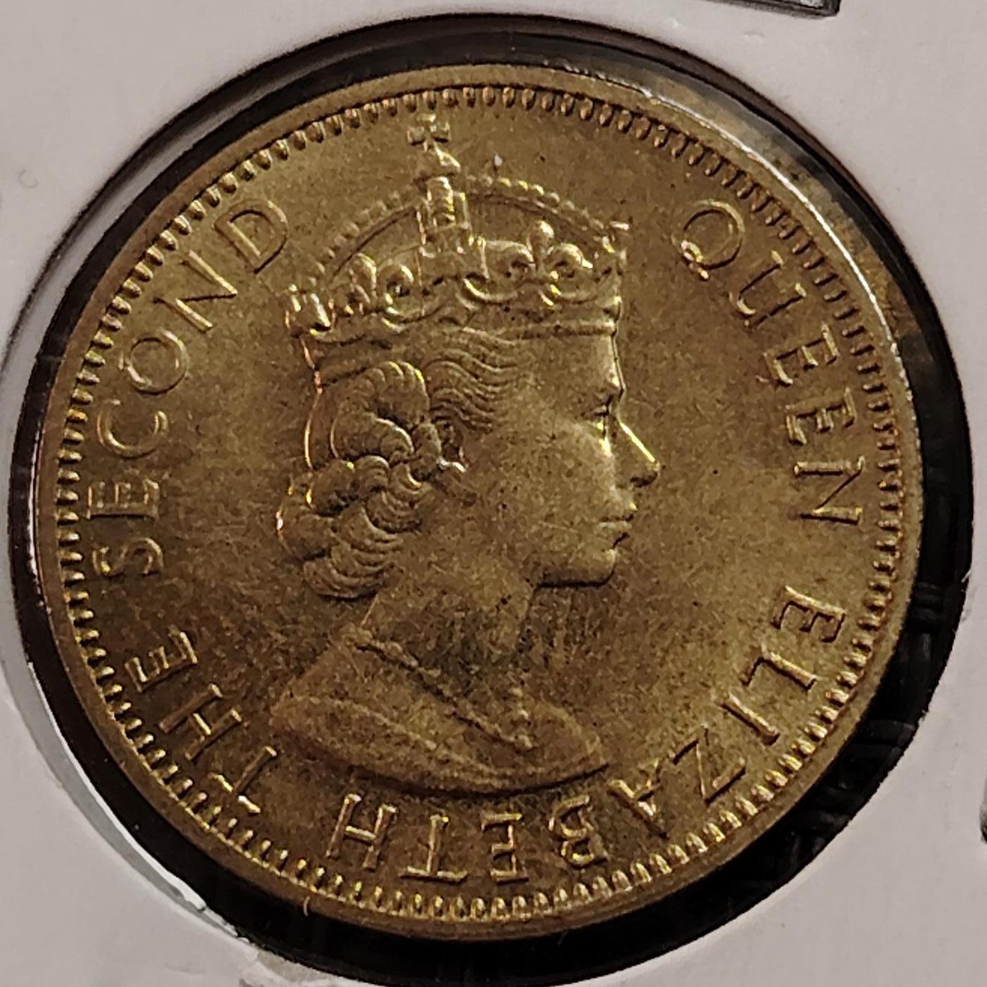 布加迪🐬～世界钱币(上海)🌾第 269 期 /  各国套币和散币 英属牙买加🇯🇲 1969年 1/2便士