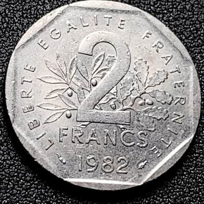 泉币菌-第170场- 精品福利场 - 法国2法郎镍币 1982年 26.5mm