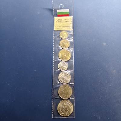 【全场包邮】纯粹捡漏拍494场 - 保加利亚1962年7枚封装套币