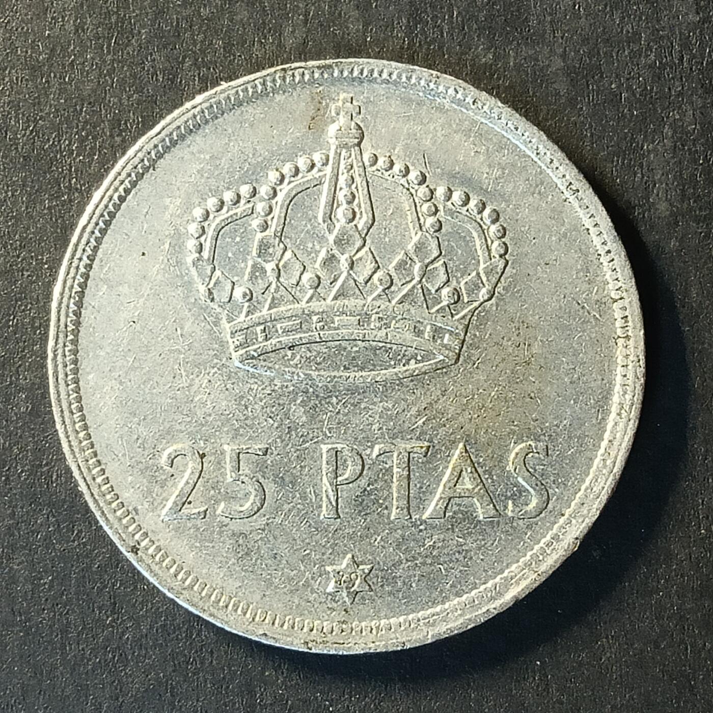 逸泉钱币2026A世界散币纸币纪念币专场A第一场 290 西班牙25比塞塔