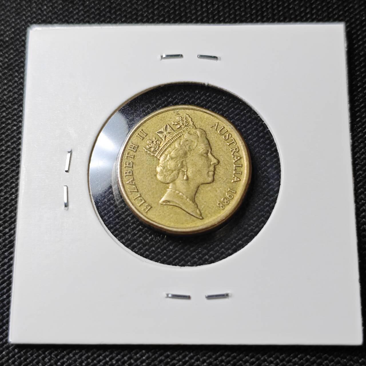 KK钱币收藏小铺 第380期  2月预留时间 周末发货 1988澳大利亚土著人2元 