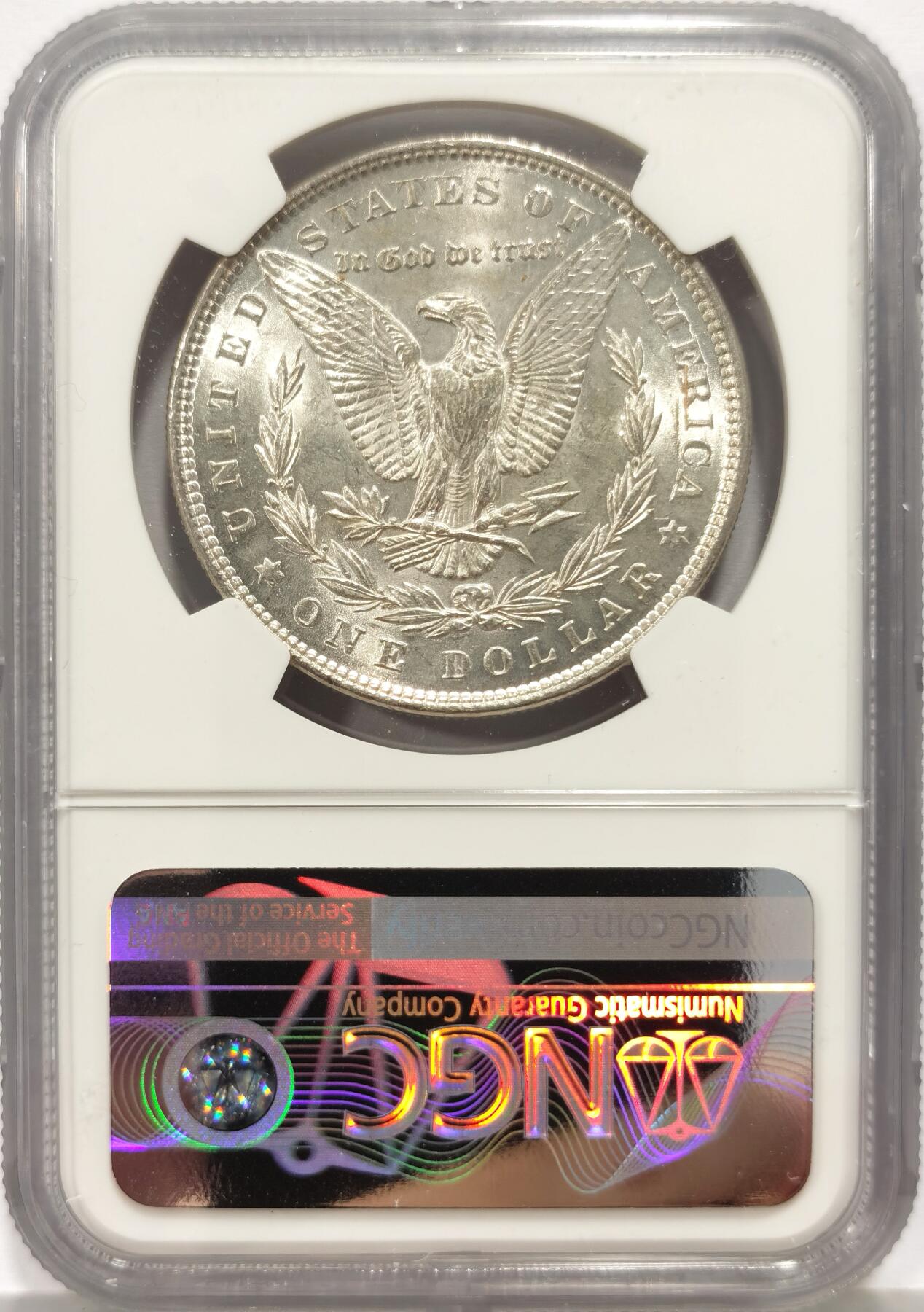 博洋堂世界钱币拍卖第157期（全场包邮） NGC MS62 美国1885年摩根1美圆 币面干净