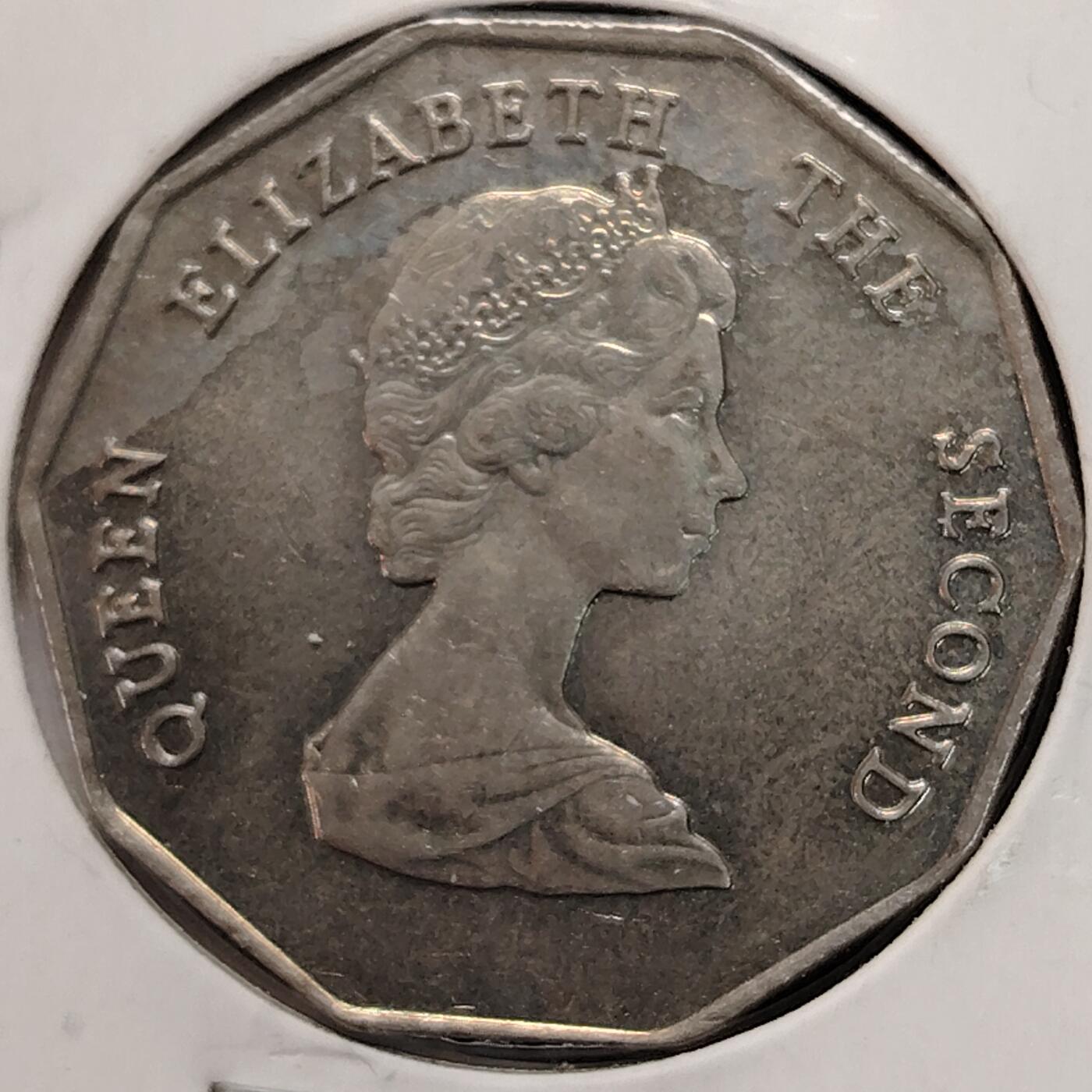 布加迪🐬～世界钱币(上海)🌾第 269 期 /  各国套币和散币 东加勒比国家 1995年 1元 镍币