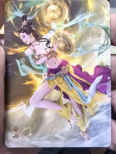 光影卡牌第28期，各家亲签，各家套卡，持续收拍品 - 炎卡文化燎原西游第二弹巴丁老师绘电母普卡裸卡一张