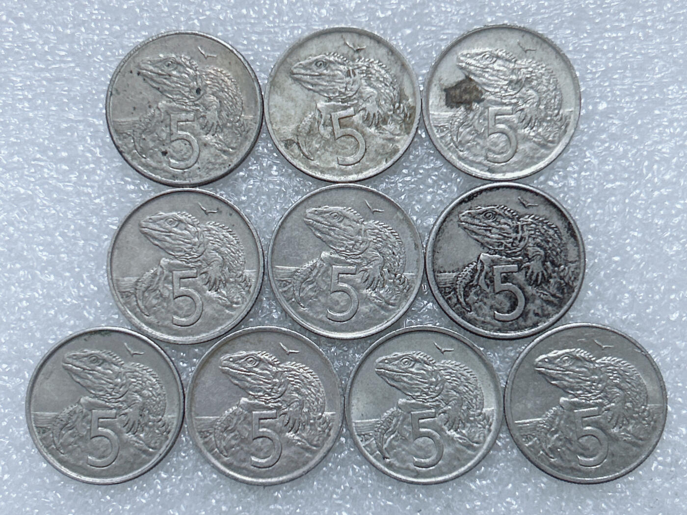 第一海外回流一元起拍收藏 散集专场  第292期 新西兰5分硬币 10枚