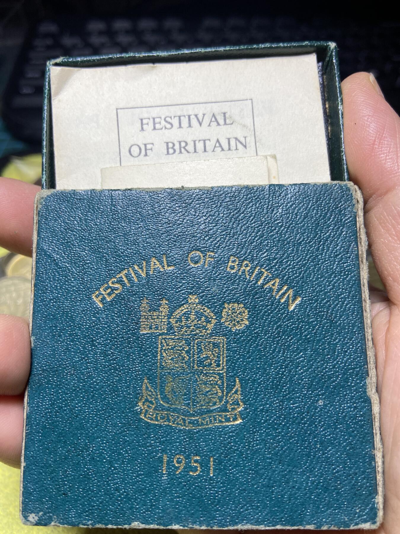 2026年第七场(总第一百七十六场）外国好品散币场(免佣金) 原盒箱说全–英国🇬🇧1951单年份5先令(乔治六世时期)