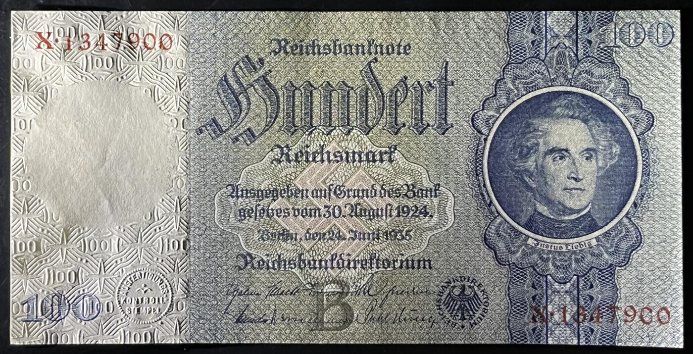 小福收藏拍卖第199期 裸钞场 本期有多张豹子号靓号 瑞士1000法郎 经典提香 毛里求斯首发年大全套 白俄罗斯5000000卢布 苏里南10000盾  爱沙尼亚  苏丹 西班牙 保加利亚 古巴等多国精美纸币 德国 1935年 100马克 双尾 unc