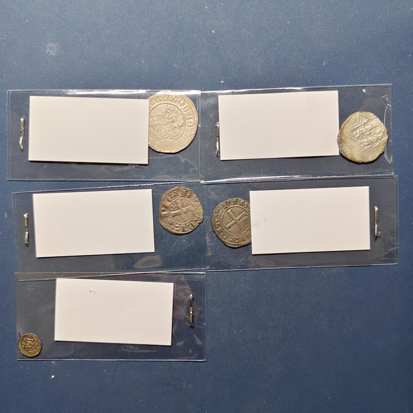 【全场包邮】纯粹捡漏拍494场 【古钱】世界各国各年份NGC评级未入盒打制币5枚一组（含NGC标签）