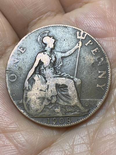 2026年第七场(总第一百七十六场）外国好品散币场(免佣金) - 英国🇬🇧1908年1便士(爱德华七世时期)