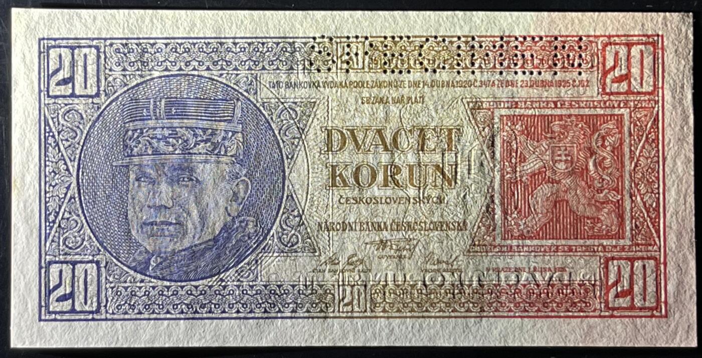 小福收藏拍卖第199期 裸钞场 本期有多张豹子号靓号 瑞士1000法郎 经典提香 毛里求斯首发年大全套 白俄罗斯5000000卢布 苏里南10000盾  爱沙尼亚  苏丹 西班牙 保加利亚 古巴等多国精美纸币 捷克斯洛伐克 1926年 20克朗 样钞 unc