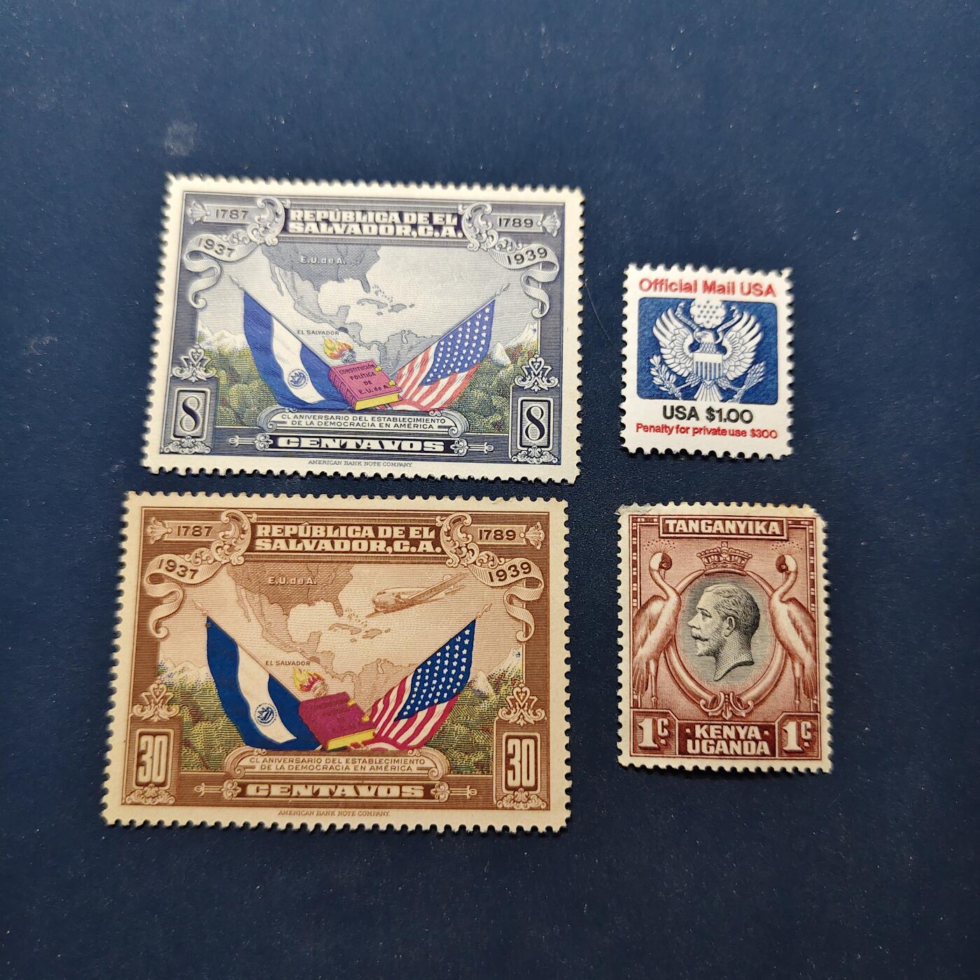 【全场包邮】纯粹捡漏拍494场 【邮票】各类外国邮票一批4枚一组