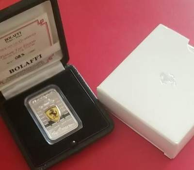 ❤️【币观天下】❤️ 第339期钱币拍卖- 2026.1.16周五晚上6点半场-长期征集拍品 -  库克2009年法拉利的传奇方形银币 925银25克，长方形，发行1000枚，原盒证书