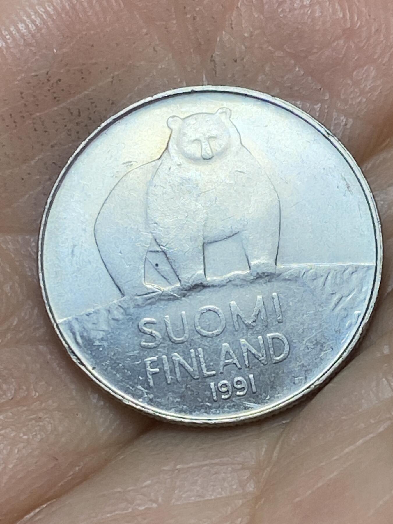2026年第七场(总第一百七十六场）外国好品散币场(免佣金) 芬兰🇫🇮1991年50盆尼(M标)