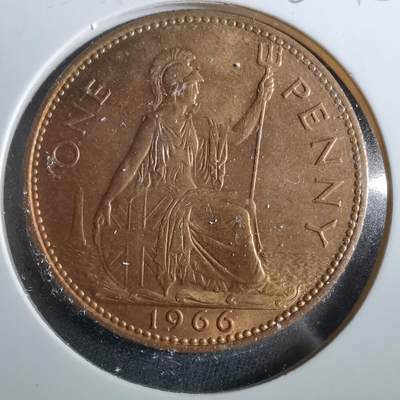 沼泽如烟--第960场 - 英国1966年1便士