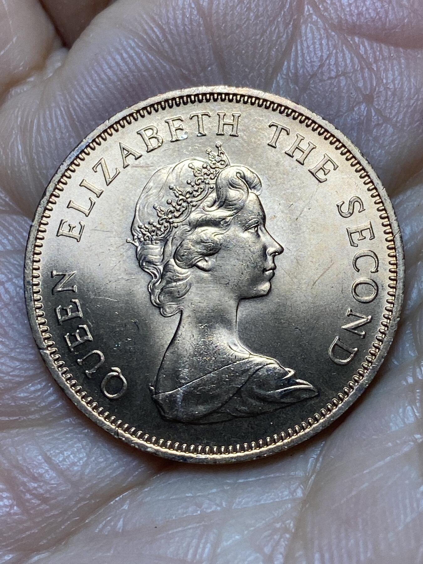 2026年第七场(总第一百七十六场）外国好品散币场(免佣金) 原光好品–英属泽西岛🇯🇪1971年2新便士(伊丽莎白二世中年花冠，十进制第一套首发年)