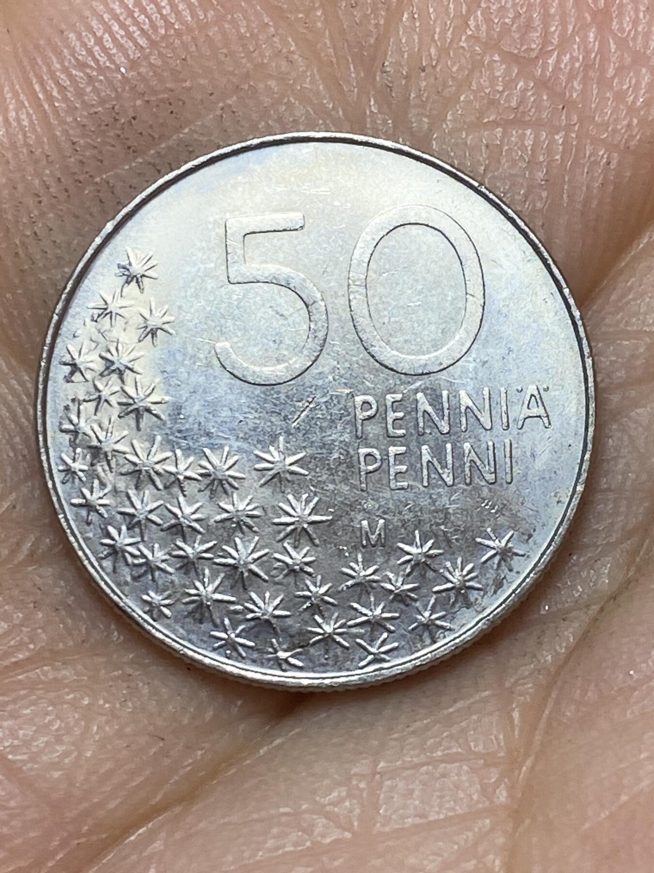 2026年第七场(总第一百七十六场）外国好品散币场(免佣金) 芬兰🇫🇮1991年50盆尼(M标)