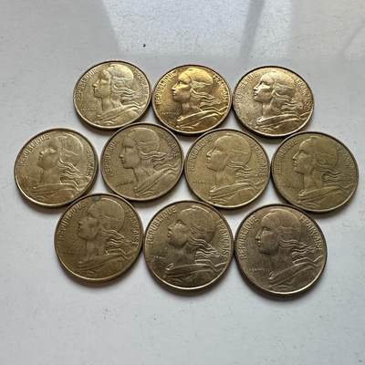 🌹外币初藏🌹🐯2026年第7场  每周二四六晚8️⃣点 接代拍 - 法国10分10枚