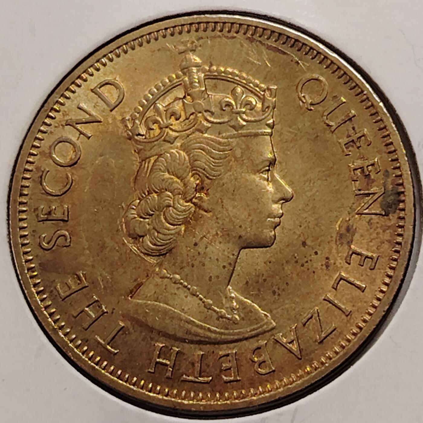 布加迪🐬～世界钱币(上海)🌾第 269 期 /  各国套币和散币 英属牙买加🇯🇲 1964年 1便士