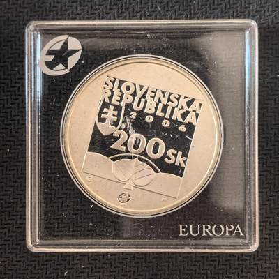 道一币馆币章第一百六十三场 - 欧洲之星 斯洛伐克2006年卡罗尔·库兹曼尼诞辰200周年200克朗精制银币 18g 900s