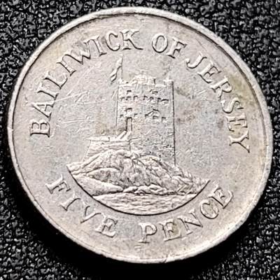 泉币菌-第170场- 精品福利场 - 1998 英属泽西岛5便士 18mm 伊丽莎白二世