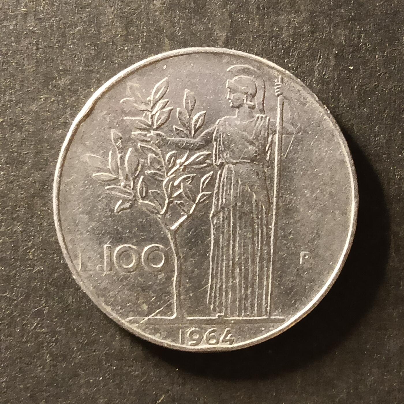 逸泉钱币2026A世界散币纸币纪念币专场A第一场 166 种植女神意大利100硬币