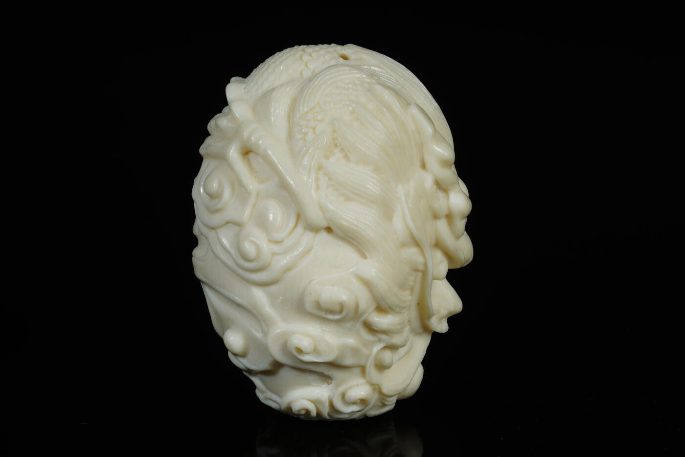 上海都达杂项专场二（全场包邮） 祥龙吐珠手把件