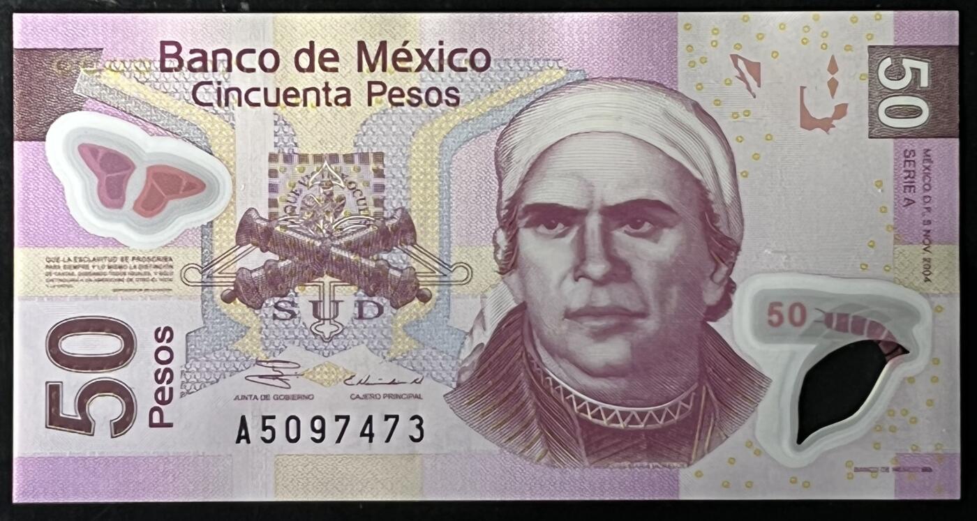 小福收藏拍卖第199期 裸钞场 本期有多张豹子号靓号 瑞士1000法郎 经典提香 毛里求斯首发年大全套 白俄罗斯5000000卢布 苏里南10000盾  爱沙尼亚  苏丹 西班牙 保加利亚 古巴等多国精美纸币 墨西哥 2004年 50比索 塑料钞 首年份 A冠 unc