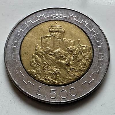 🌹外币初藏🌹🐯2026年第7场  每周二四六晚8️⃣点 接代拍 - 圣马力诺1988年500里拉