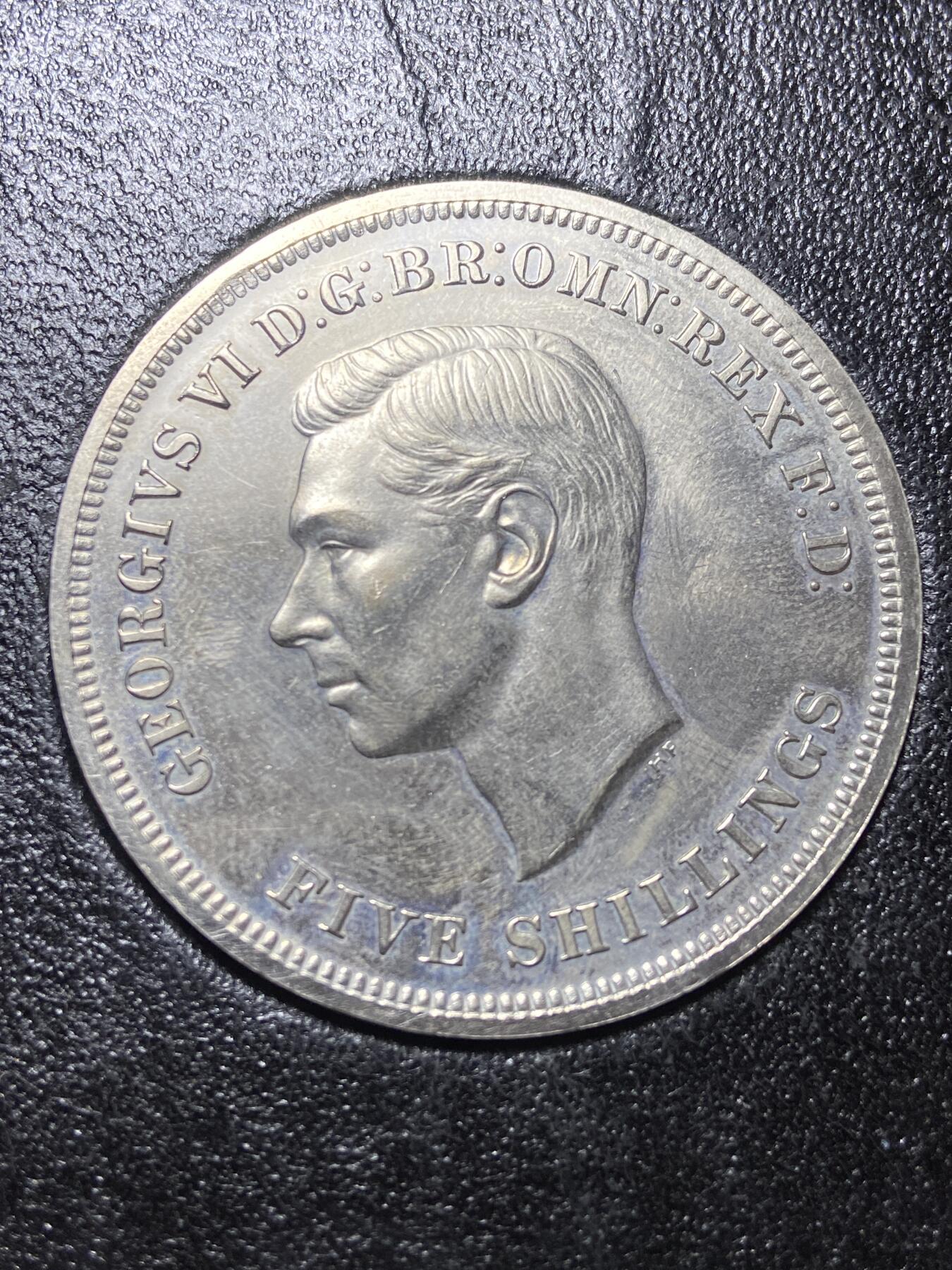 2026年第七场(总第一百七十六场）外国好品散币场(免佣金) 原盒箱说全–英国🇬🇧1951单年份5先令(乔治六世时期)